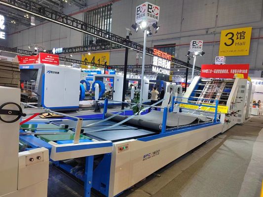 Yüksek Hızlı Laminasyon Gürültülü Karton Flüt Laminatör Makinesi 1500*1500MM