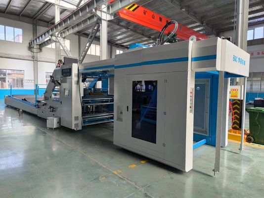 Otomatik düzeltme ve 160m/Min'de servo kontrolü ile dalgalanmış kağıt için gelişmiş levha ile levha laminasyon makinesi