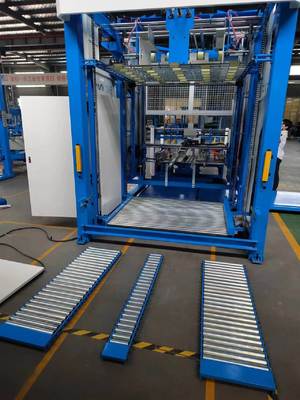 Otomatik Çevirmeli İstifleme Makinesi, Oluklu Laminatör İçin Yavaş Kağıt Masası ve Sistem Bileşenleri Entegre Edilmiş, Paketleme Üretiminde Çevirme ve İstifleme