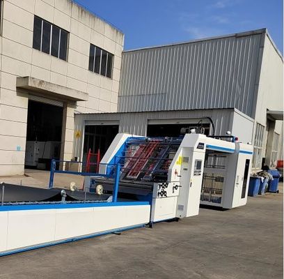 Kağıt 14800x2300x2400mm için Paslanmaz Yüksek Hızlı Flüt Laminasyon Makinesi 20kw