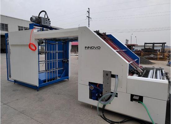 Servo Motor Flüt Laminasyon Makinesi Üst Sayfadan Alt Sayfaya Otomatik Akıllı Oluklu