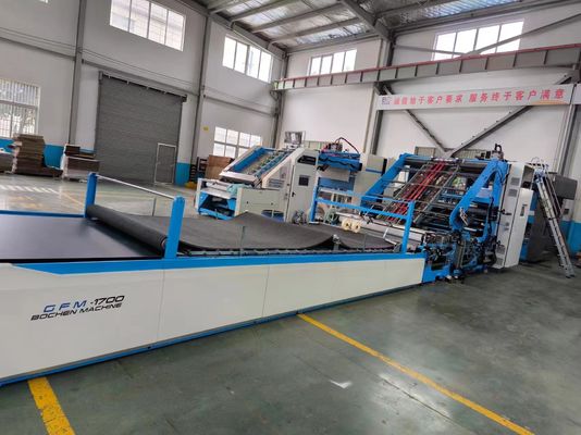 Otomatik Düzeltme ve Servo Kontrolüyle 160m/Min'de Gürültülü Kağıt için Yüksek Hızlı Yapraktan Yaprağa Laminasyon Makinesi