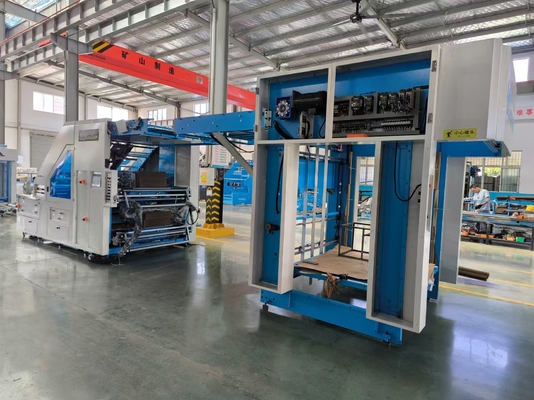 Servo kontrolü ile dalgalanmış kağıt için 5 katlı flüt laminasyon makinesi