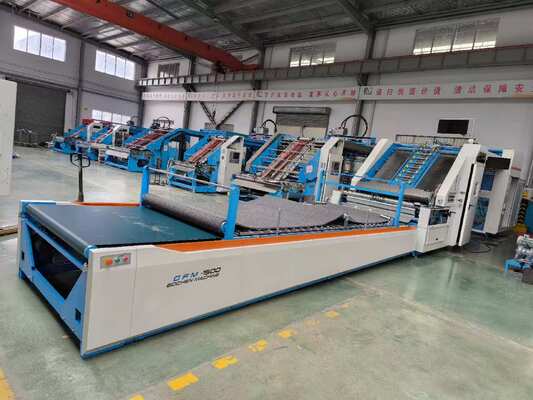 Yüksek Hızlı Flüt Laminatör Makinesi Esnek Yaprak Besleme Seçenekleri ve Digital Yapışkan Kontrolü ve Gürültülü Laminasyon